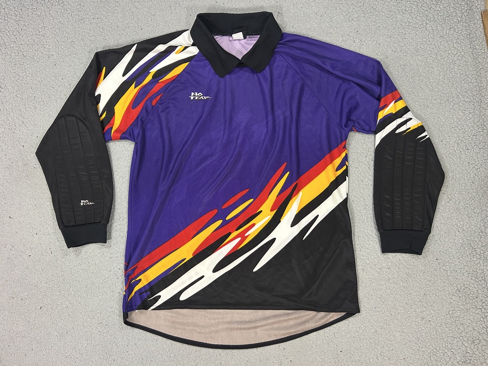 Vintage No Fear Shirt Mens XL Motocross Padded Long Sleeve Jersey 90s USA